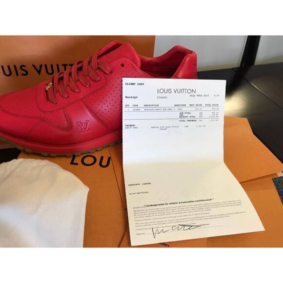 Size 8 - Louis Vuitton Run Away x Supreme Red Gum 2017 - Model: FD0137 - Picture 4 of 6